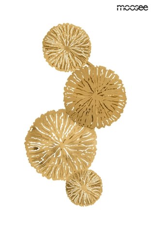LAMPA ŚCIENNA KINKIET AURELIA 4 ZŁOTA, MOOSEE, NOWOCZESNA, DESIGN, SALON