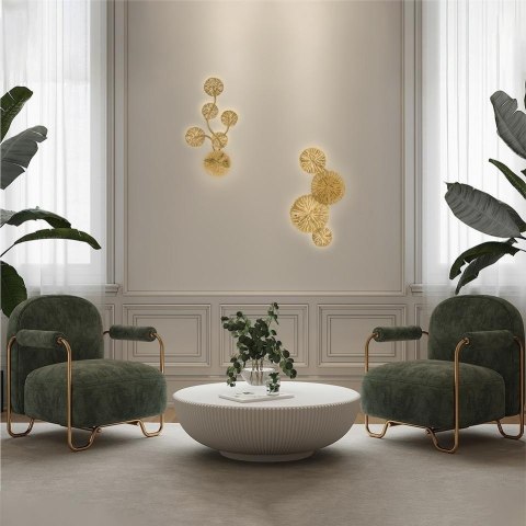 LAMPA ŚCIENNA KINKIET AURELIA 4 ZŁOTA, MOOSEE, NOWOCZESNA, DESIGN, SALON