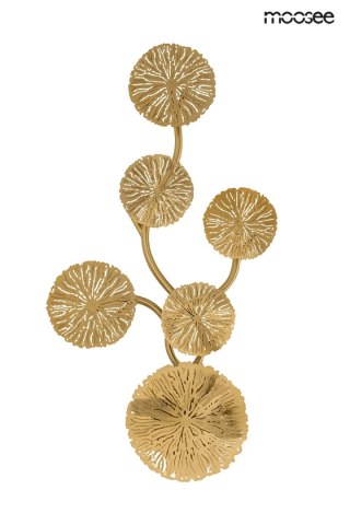 LAMPA ŚCIENNA KINKIET MOOSEE AURELIA ZŁOTA, NOWOCZESNA, DESIGN, 6XG4