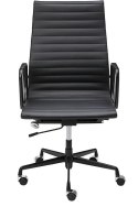 Fotel biurowy AERON PRESTIGE PLUS czarny - skóra naturalna, aluminium