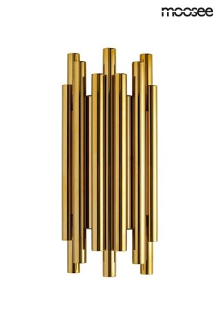 KINKIET, LAMPA ŚCIENNA AURELIA, ZŁOTY, LED, MOOSEE, DESIGN, NOWOCZESNY