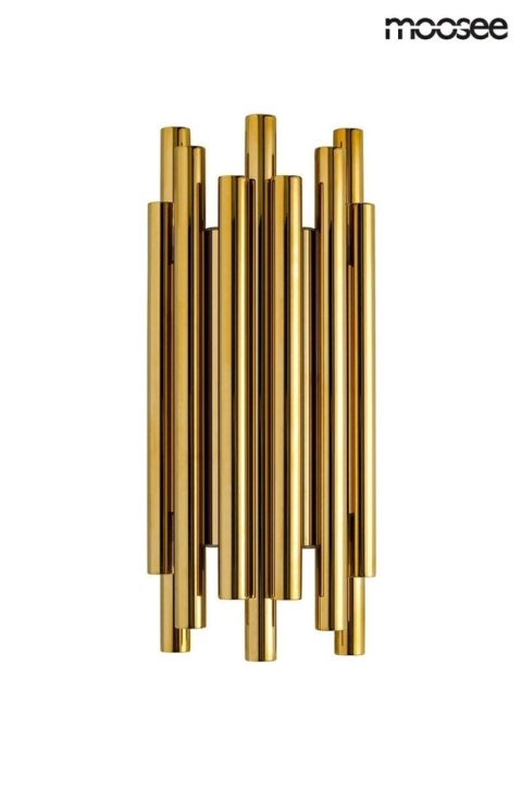 KINKIET, LAMPA ŚCIENNA AURELIA, ZŁOTY, LED, MOOSEE, DESIGN, NOWOCZESNY