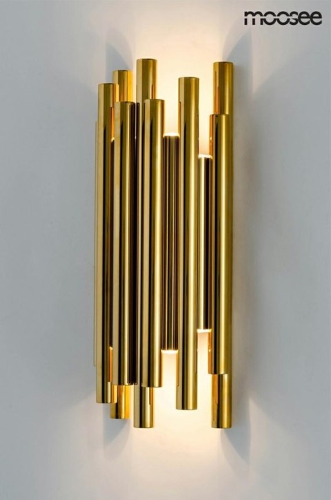 KINKIET, LAMPA ŚCIENNA AURELIA, ZŁOTY, LED, MOOSEE, DESIGN, NOWOCZESNY