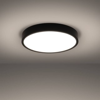 PLAFON SUFITOWY LED LUMINA 50CM CZARNY, LAMPA OKRĄGŁA, LOFT, SALON, 32W