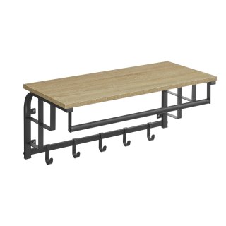 PÓŁKA ŚCIENNA ORNATO, WISZĄCA, DĄB SONOMA, LOFT, DO SALONU, NA KWIATY, CM