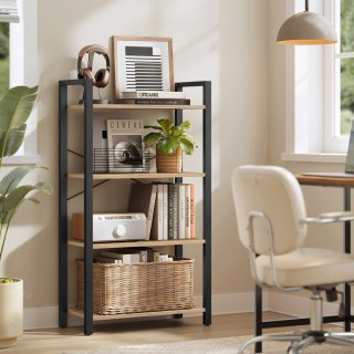 REGAŁ NA KSIĄŻKI STELLARA, DĄB SONOMA, LOFT, INDUSTRIALNY, DO SALONU, PÓŁKA