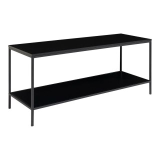 SZAFKA RTV ATELIER, LOFT, BOHO, DĄB, CZARNA, METALOWA, STOLIK POD TV