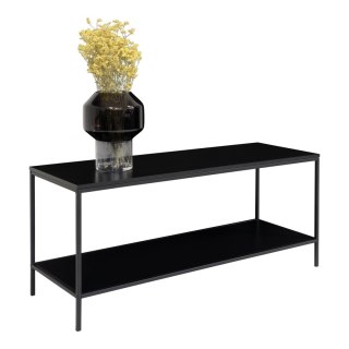 SZAFKA RTV ATELIER, LOFT, BOHO, DĄB, CZARNA, METALOWA, STOLIK POD TV