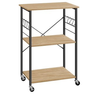 SZAFKA REGAŁ FORNELLO, NA KÓŁKACH, SONOMA, LOFT, INDUSTRIALNY, PÓŁKA, 60 CM
