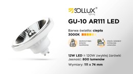 Żarówka LED GU10 3000K 12W 800lm