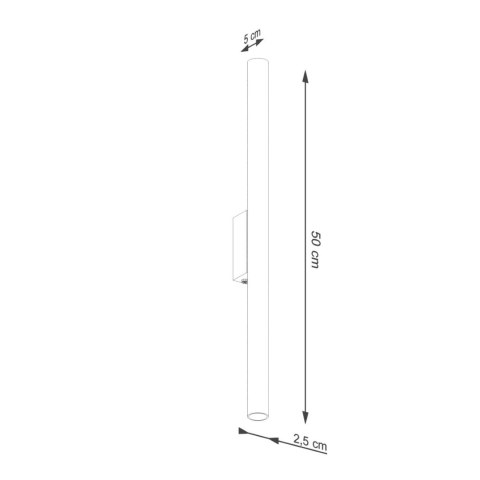Kinkiet PASTELO 2 zielony oliwkowy