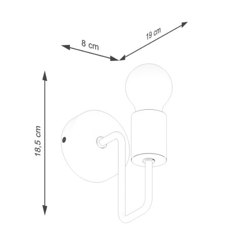 Kinkiet TIMBO biały