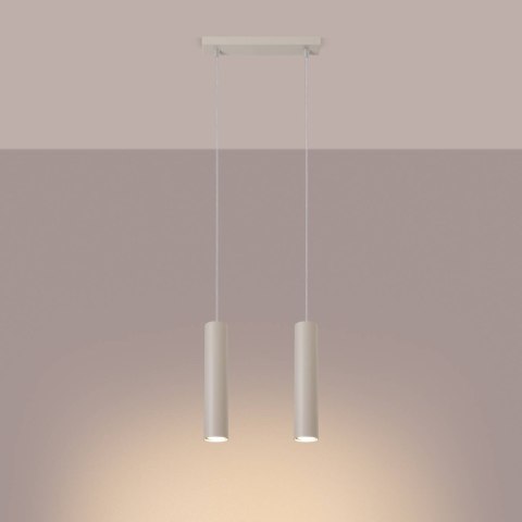 Lampa wisząca LAGOS 2 beżowa