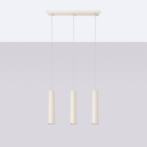 Lampa wisząca LAGOS 3L beżowa