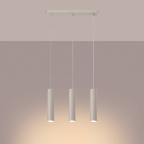Lampa wisząca LAGOS 3L beżowa
