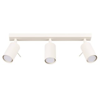 LAMPA SUFITOWA PLAFON LUMINUS, 3XGU10, BEŻOWA, REFLEKTORY, NOWOCZESNA, LOFT