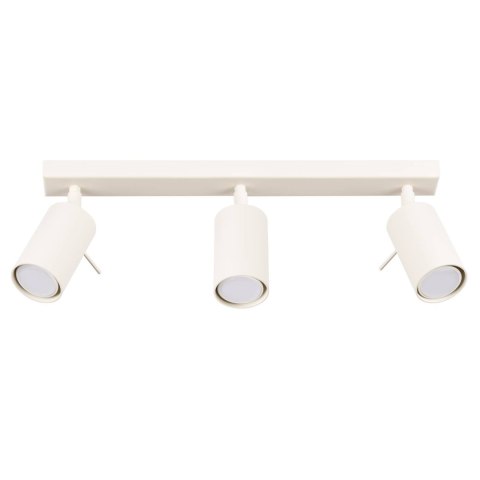 LAMPA SUFITOWA PLAFON LUMINUS, 3XGU10, BEŻOWA, REFLEKTORY, NOWOCZESNA, LOFT