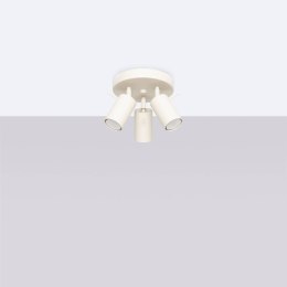 PLAFON SUFITOWY LUMINUS, BEŻOWY, 3xGU10, REFLEKTOR, NOWOCZESNY, DO SALONU