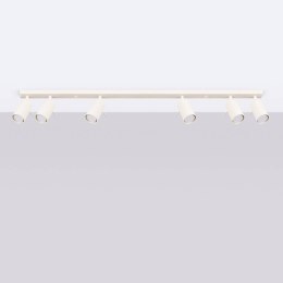 PLAFON LAMPA SUFITOWA LUMINUS, 6XGU10, BEŻOWA, REGULOWANA, NOWOCZESNA