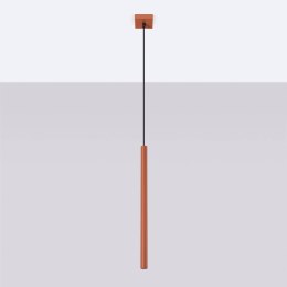 Lampa wisząca PASTELO 1 ochra czerwona
