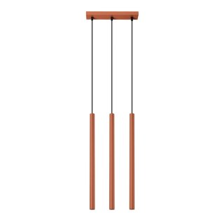 Lampa wisząca PASTELO 3 ochra czerwona