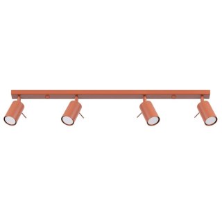 PLAFON SUFITOWY LUMINUS 4XGU10 CZERWONY, LAMPA REFLEKTOR, REGULOWANA, LOFT