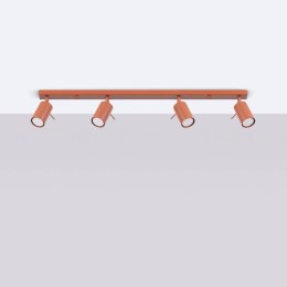 PLAFON SUFITOWY LUMINUS 4XGU10 CZERWONY, LAMPA REFLEKTOR, REGULOWANA, LOFT