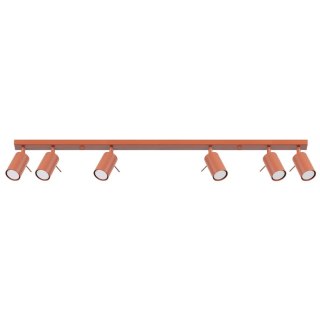 PLAFON LAMPA SUFITOWA LUMINUS RING, 6xGU10, OCHRA CZERWONA, LOFT, 117CM