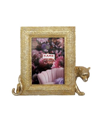 RAMKA NA ZDJĘCIA 10X15 KARE AURELIA, LEOPARD, ZŁOTA, SREBRNA, DEKORACYJNA