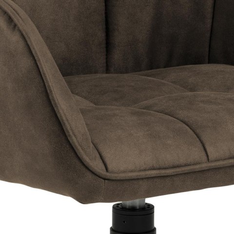 ELEGANCKIE KRZESŁO OBROTOWE DO JADALNI, BRĄZOWE, Z PODŁOKIETNIKAMI, LOFT ELEGANCKIE KRZESŁO OBROTOWE DO JADALNI, BRĄZOWE, Z PODŁOKIETNIKAMI, LOFT