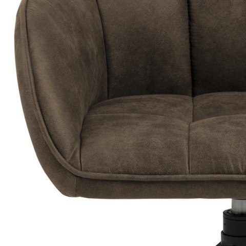 ELEGANCKIE KRZESŁO OBROTOWE DO JADALNI, BRĄZOWE, Z PODŁOKIETNIKAMI, LOFT ELEGANCKIE KRZESŁO OBROTOWE DO JADALNI, BRĄZOWE, Z PODŁOKIETNIKAMI, LOFT