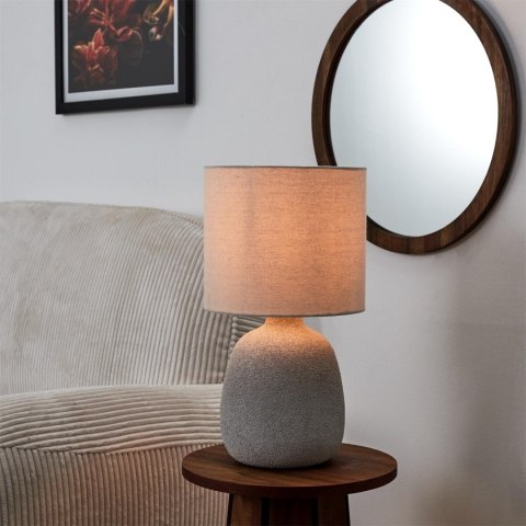 Lampa stołowa Amani ceramiczna szara jasna Lampa stołowa Amani ceramiczna szara jasna