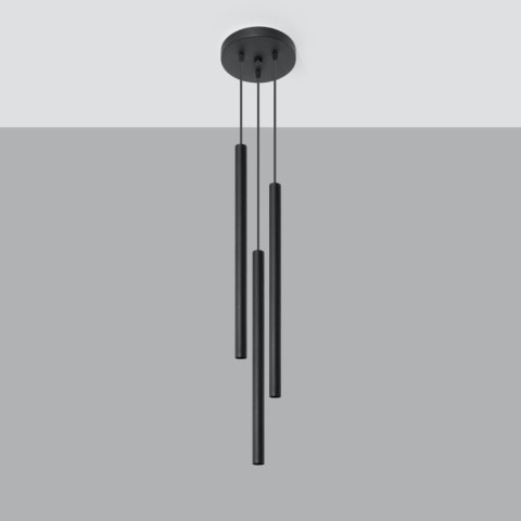 Lampa wisząca PASTELO 3P czarna Lampa wisząca PASTELO 3P czarna