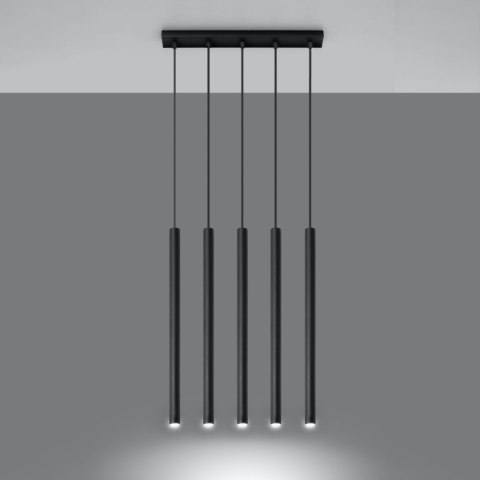Lampa wisząca PASTELO 5 czarna Lampa wisząca PASTELO 5 czarna