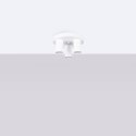 LAMPA SUFITOWA PLAFON MODERNA, BIAŁA, 3XGU10, TUBA, LOFT, STAL, DO SALONU