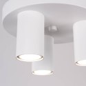 LAMPA SUFITOWA PLAFON MODERNA, BIAŁA, 3XGU10, TUBA, LOFT, STAL, DO SALONU