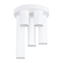 PLAFON LAMPA SUFITOWA MODERNA LAGOS, BIAŁA TUBA, LOFT, GU10, DO SALONU