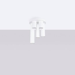 PLAFON LAMPA SUFITOWA MODERNA LAGOS, BIAŁA TUBA, LOFT, GU10, DO SALONU