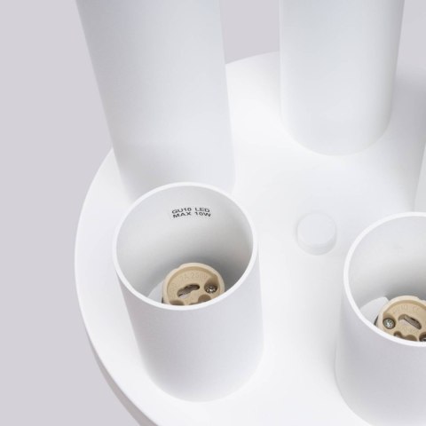 PLAFON LAMPA SUFITOWA MODERNA LAGOS, BIAŁA TUBA, LOFT, GU10, DO SALONU