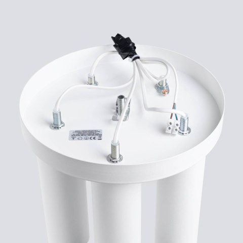 PLAFON LAMPA SUFITOWA MODERNA LAGOS, BIAŁA TUBA, LOFT, GU10, DO SALONU