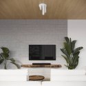 PLAFON LAMPA SUFITOWA MODERNA LAGOS, BIAŁA TUBA, LOFT, GU10, DO SALONU