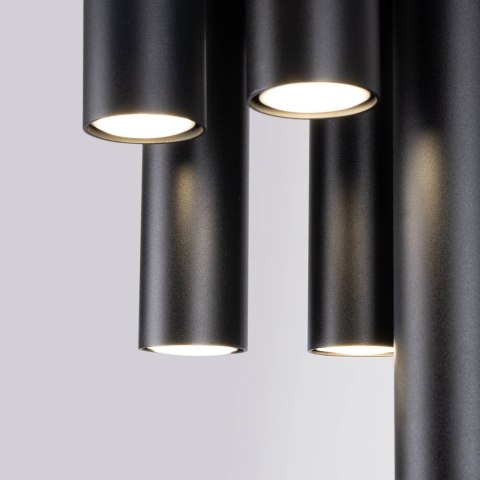 LAMPA SUFITOWA MODERNA, PLAFON, CZARNA, TUBA, LOFT, NOWOCZESNA, GU10