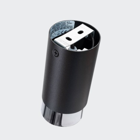 PLAFON SUFITOWY TUBA NERO LUMINA, CZARNY, CHROM, GU10, LAMPA NOWOCZESNA