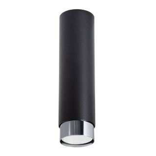 PLAFON LAMPA SUFITOWA TUBA LUMINA NERO, CZARNY CHROM, GU10, NOWOCZESNA