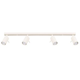 PLAFON SUFITOWY LUMINUS 4XGU10 BEŻOWY, TUBA, REFLEKTOR, DO SALONU, LOFT