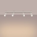 PLAFON SUFITOWY LUMINUS 4XGU10 BEŻOWY, TUBA, REFLEKTOR, DO SALONU, LOFT