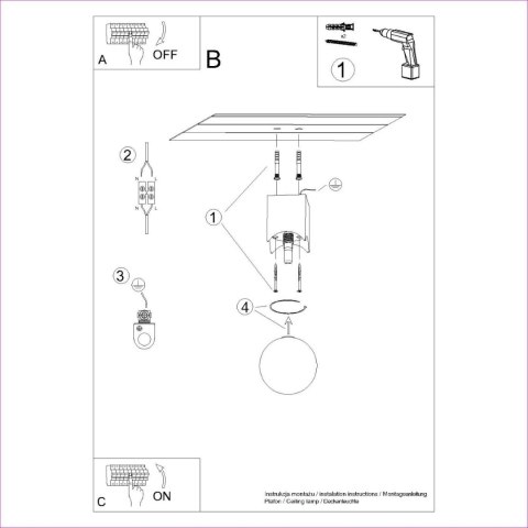 PLAFON LAMPA SUFITOWA AURA DREWNO SZKŁO KULA G9, BIAŁA, SKANDYNAWSKA, SALON