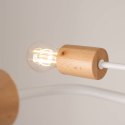 ŻYRANDOL LAMPA SUFITOWA AETHEL, LOFT, DREWNO, BIAŁA, 4XE27, SALON, DESIGN