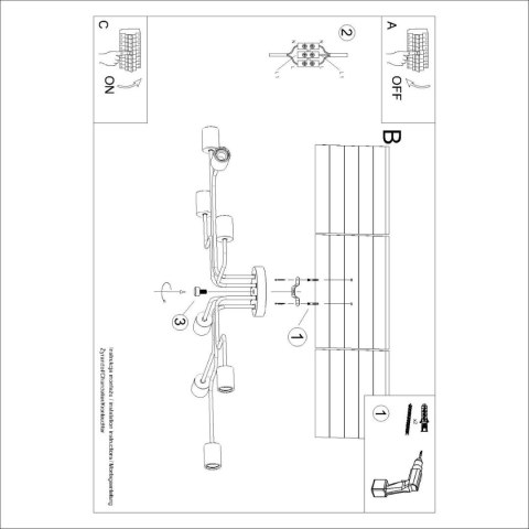 ŻYRANDOL LOFT AETHEL 8 PŁOMIENI, BIAŁY, DREWNO, STAL, SALON, JADALNIA, E27