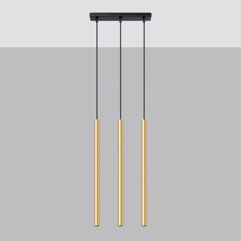 Lampa Wisząca PASTELO 3L złoty połysk Lampa Wisząca PASTELO 3L złoty połysk